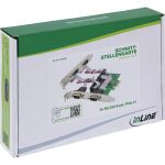 InLine PCIe x1 Schnittstellenkarte, 4x RS-232, Low Profile