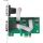 InLine PCIe x1 Schnittstellenkarte, 4x RS-232, Low Profile