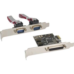 InLine Schnittstellenkarte, 1x 25pol parallel + 2x 9pol seriell, PCIe