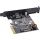InLine Schnittstellenkarte, PCIe x4, USB 3.2 Gen.2x2, 1x USB-C
