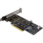 InLine PCIe Karte zu 2x intern NVMe M.2 Key M – Bifurcation, PCIe x8