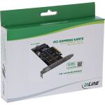 InLine PCIe Karte zu 2x intern NVMe M.2 Key M – Bifurcation, PCIe x8