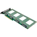 InLine PCIe Karte zu 4x intern U.2 NVMe SFF-8639 – Bifurcation, PCIe x16