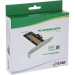 InLine PCI Express Karte zu 1x intern NVMe M.2 Key M, PCIe x1