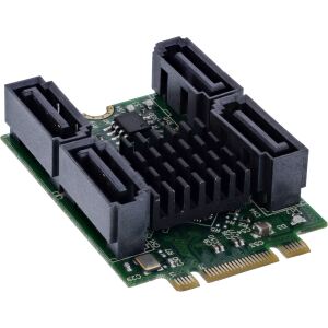InLine Schnittstellenkarte M.2 Key B+M zu 4x SATA Stecker, RAID, HyperDuo
