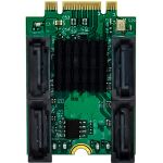 InLine Schnittstellenkarte M.2 Key B+M zu 4x SATA Stecker, RAID, HyperDuo