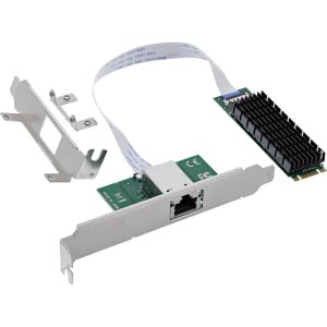 InLine Schnittstellenkarte, M.2 B+M zu 10 Gb/s RJ45