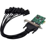 InLine Schnittstellenkarte, PCIe x1 zu 8x RS-232, D-Sub 9 Stecker