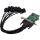 InLine Schnittstellenkarte, PCIe x1 zu 8x RS-232, D-Sub 9 Stecker