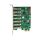InLine Schnittstellenkarte, 7x USB-A 3.2 Gen.1, PCIe, SATA Strom, VL805
