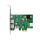 InLine Schnittstellenkarte, 2x USB-A, 1x USB-C 3.2 Gen.1, PCIe, PD3.0, 6pol