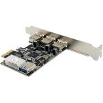 InLine PCIe Karte, 3x+1x USB 3.2 Gen.1, Molex kompatibler 4pol Stromanschluss