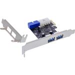 InLine Schnittstellenkarte, 4x USB 3.2 Gen.1 (2+2), PCIe, Low Profile, VL805