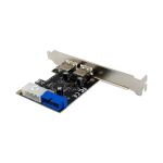InLine Schnittstellenkarte, 4x USB 3.2 Gen.1 (2+2), PCIe, Low Profile, VL805