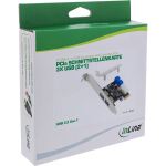 InLine Schnittstellenkarte, 4x USB 3.2 Gen.1 (2+2), PCIe, Low Profile, VL805