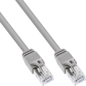 InLine Patchkabel, S/FTP (PiMf), Cat.6 zert., 250MHz, PVC, Kupfer, grau, 0,3m
