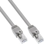InLine Patchkabel, S/FTP (PiMf), Cat.6 zert., 250MHz, PVC, Kupfer, grau, 0,3m