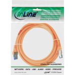 InLine Patchkabel, S/FTP (PiMf), Cat.6A, halogenfrei, orange, 3m