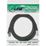 InLine Patchkabel, S/FTP (PiMf), Cat.6A, halogenfrei, schwarz, 3m