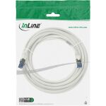 InLine Patchkabel, S/FTP (PiMf), Cat.6A, halogenfrei, weiß, 5m