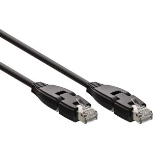 InLine Patchkabel 180°, S/FTP (PiMf), Cat.6A, halogenfrei, 1m