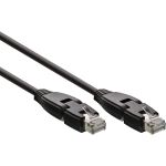 InLine Patchkabel 180°, S/FTP (PiMf), Cat.6A, halogenfrei, 1m