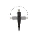 InLine Patchkabel 180°, S/FTP (PiMf), Cat.6A, halogenfrei, 1m