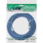 InLine Patchkabel, S/FTP (PiMf), Cat.6A, halogenfrei, blau, 15m