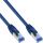 InLine Patchkabel, S/FTP (PiMf), Cat.6A, halogenfrei, blau, 15m