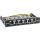 InLine Patchfeld Cat.6A 0,5HE 6-fach, Tisch/Wand/Hutschiene schwarz Staubschutz