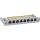 InLine Patchfeld Cat.6A 0,5HE 8-fach, Tisch/Wand/Hutschiene, grau, Staubschutz