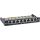 InLine Patchfeld Cat.6A 0,5HE 8-fach, Tisch/Wand/Hutschiene schwarz Staubschutz