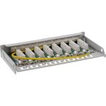 InLine Patchfeld Cat.6A 8-fach 0,5HE Tisch/Wand-Montage, lichtgrau, RAL7035