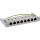 InLine Patchfeld Cat.6A 8-fach 0,5HE Tisch/Wand-Montage, lichtgrau, RAL7035