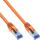 InLine Patchkabel, S/FTP (PiMf), Cat.6A, halogenfrei, orange, 20m