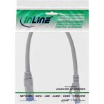 InLine Patchkabel, S/FTP (PiMf), Cat.6A, halogenfrei, grau, 0,25m