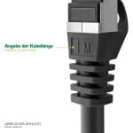 InLine Patchkabel, S/FTP (PiMf), Cat.6A, halogenfrei, blau, 0,25m