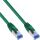 InLine Patchkabel, S/FTP (PiMf), Cat.6A, halogenfrei, grün, 0,25m