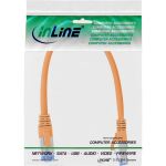 InLine Patchkabel, S/FTP (PiMf), Cat.6A, halogenfrei, orange, 0,25m