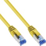 InLine Patchkabel, S/FTP (PiMf), Cat.6A, halogenfrei, gelb, 0,25m