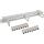 InLine Patchfeld Cat.6A 16-fach, mit 3 Bügeln, 16 Keystones, 19", 1HE, grau