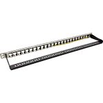 InLine Patchfeld Leerblech 24-fach, für RJ45 Keystone Snap-In 19"/0.5HE schwarz