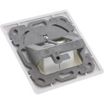 InLine Cat.6A Anschlussdose, Unterputz, 2x Keystone RJ45 Buchse, weiß RAL9010