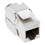 InLine Cat.6A Anschlussdose, Unterputz, 2x Keystone RJ45 Buchse, weiß RAL9010