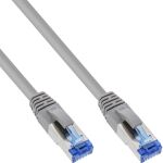 InLine Patchkabel, S/FTP (PiMf), Cat.6A, halogenfrei, grau, 0,3m