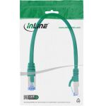 InLine Patchkabel, S/FTP (PiMf), Cat.6A, halogenfrei, grün, 0,3m