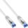 InLine Patchkabel, S/FTP (PiMf), Cat.6A, halogenfrei, weiß, 0,3m