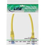 InLine Patchkabel, S/FTP (PiMf), Cat.6A, halogenfrei, gelb, 0,3m