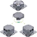 InLine Cat.6A Netzwerkdose, 2x RJ45, AP/UP, geschirmt, weiß, 76842A