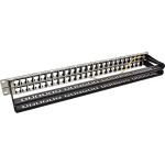InLine Patchfeld Leerblech 48-fach, für RJ45 Keystone Snap-In 19"/1HE, schwarz